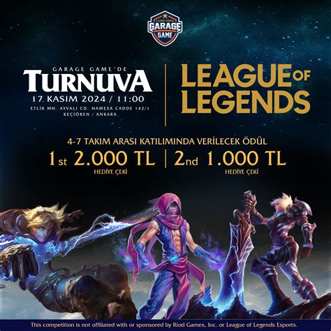 LoL Turnuva Takvimi, etkinlikler 2024 League of Legends.